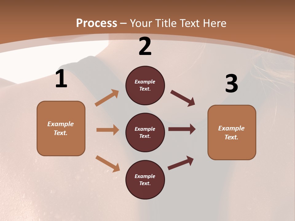 A Woman In A Sports Bra With Her Back Turned To The Camera PowerPoint Template