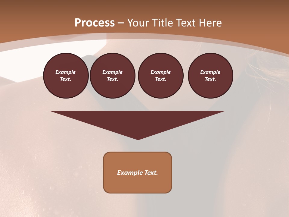 A Woman In A Sports Bra With Her Back Turned To The Camera PowerPoint Template