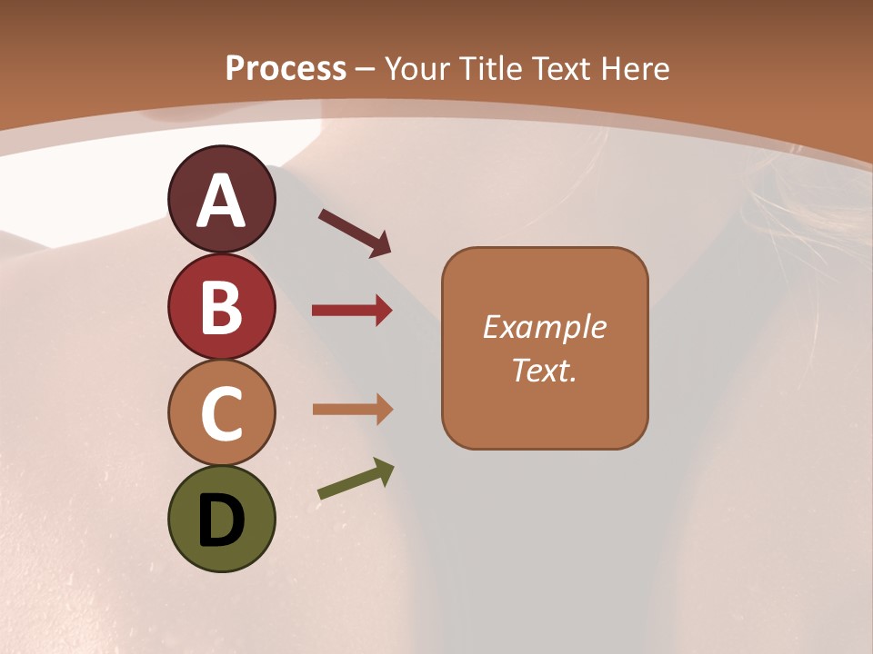 A Woman In A Sports Bra With Her Back Turned To The Camera PowerPoint Template