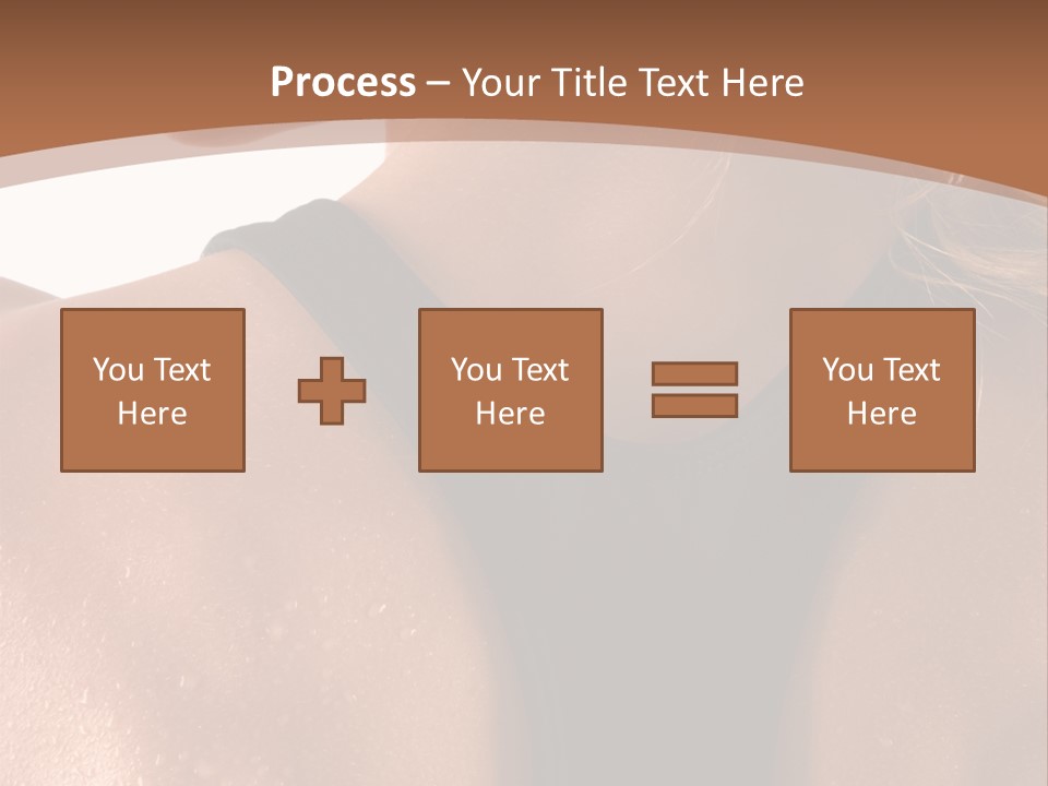 A Woman In A Sports Bra With Her Back Turned To The Camera PowerPoint Template