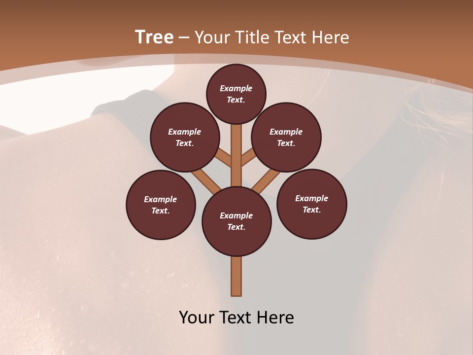 A Woman In A Sports Bra With Her Back Turned To The Camera PowerPoint Template