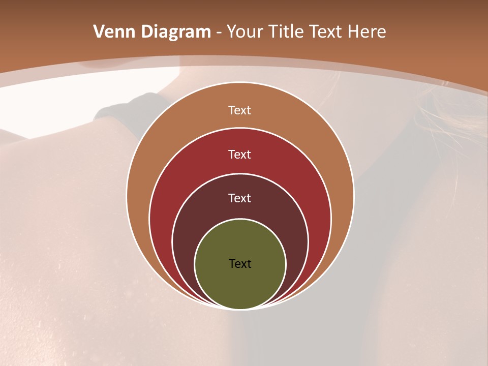 A Woman In A Sports Bra With Her Back Turned To The Camera PowerPoint Template