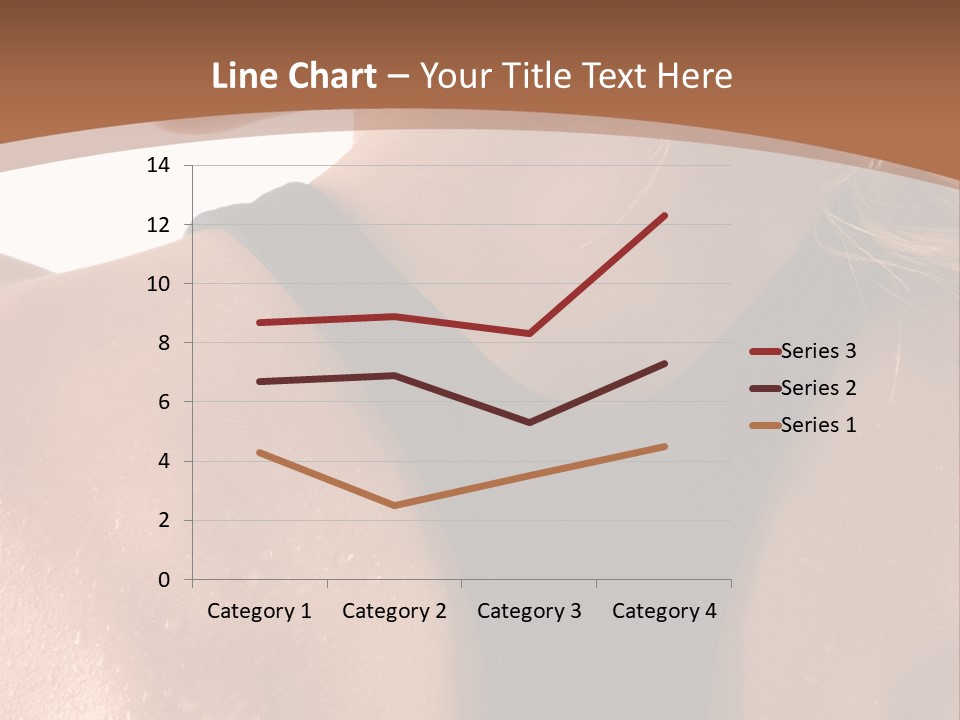 A Woman In A Sports Bra With Her Back Turned To The Camera PowerPoint Template