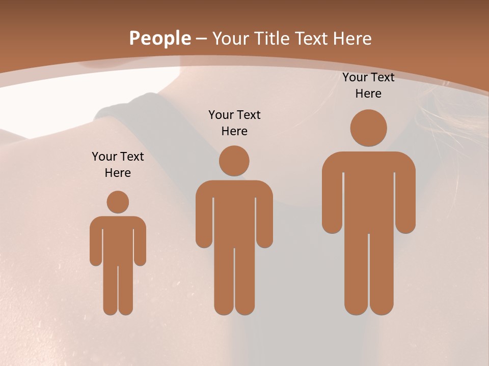 A Woman In A Sports Bra With Her Back Turned To The Camera PowerPoint Template