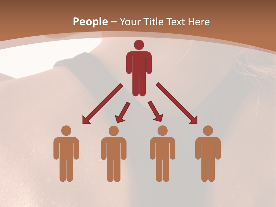 A Woman In A Sports Bra With Her Back Turned To The Camera PowerPoint Template