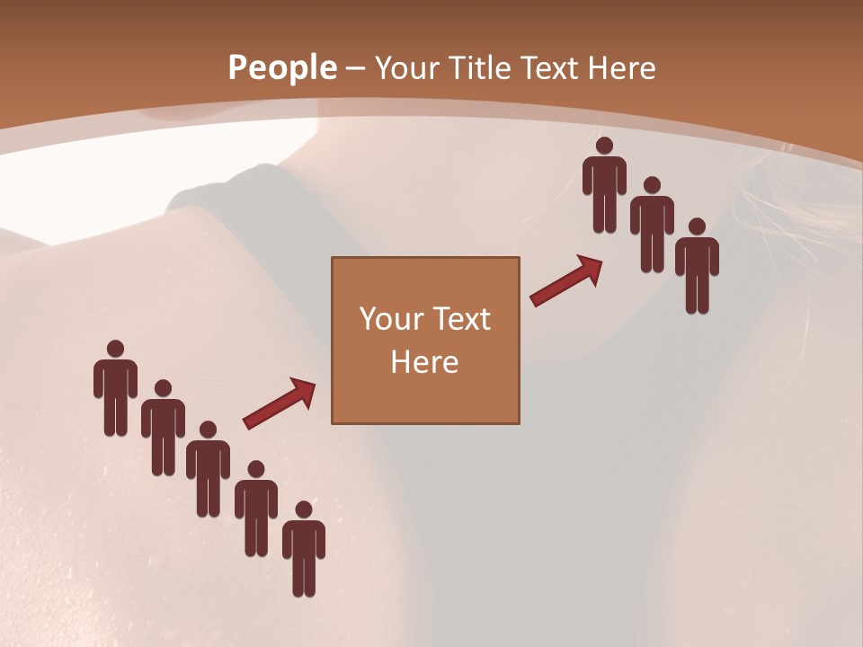 A Woman In A Sports Bra With Her Back Turned To The Camera PowerPoint Template