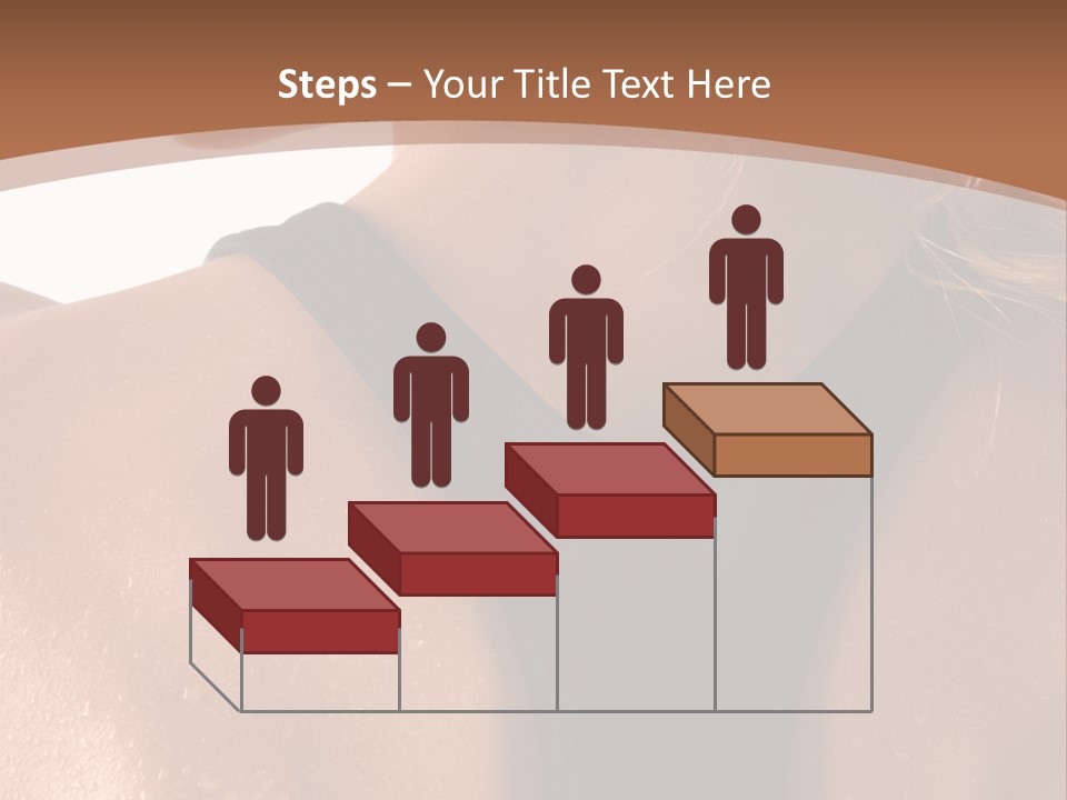 A Woman In A Sports Bra With Her Back Turned To The Camera PowerPoint Template