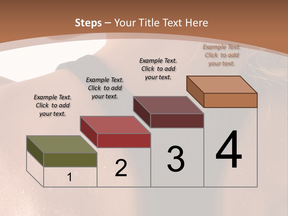 A Woman In A Sports Bra With Her Back Turned To The Camera PowerPoint Template