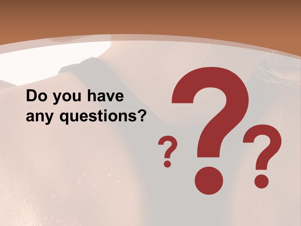 A Woman In A Sports Bra With Her Back Turned To The Camera PowerPoint Template