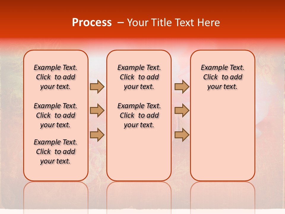 Pink Tulips On Orange Grunge Paper Page Background With Damaged Edges And Rich Texture PowerPoint Template