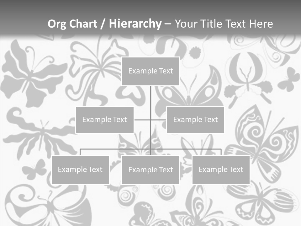 Many Black And White Butterflies - Vector Stock Vector Illustration: PowerPoint Template