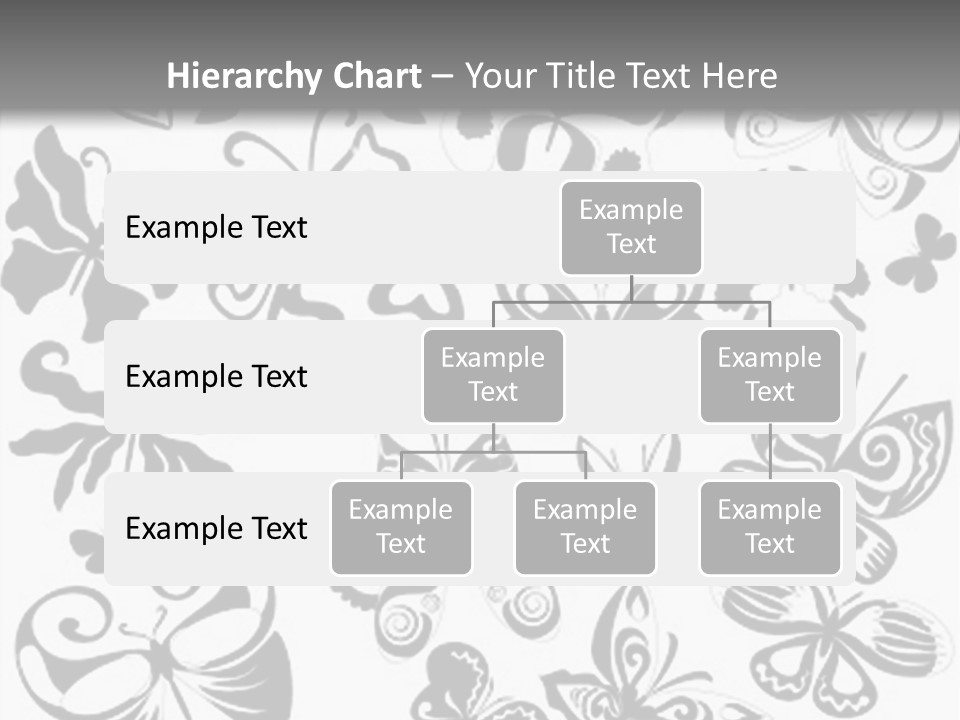 Many Black And White Butterflies - Vector Stock Vector Illustration: PowerPoint Template