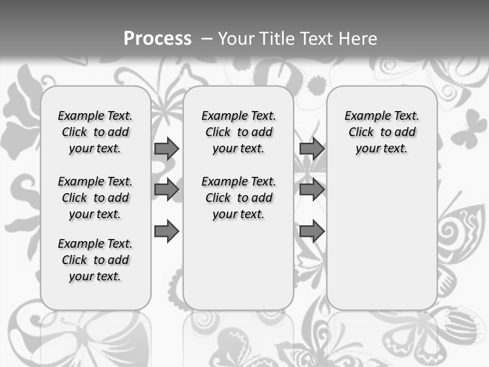 Many Black And White Butterflies - Vector Stock Vector Illustration: PowerPoint Template