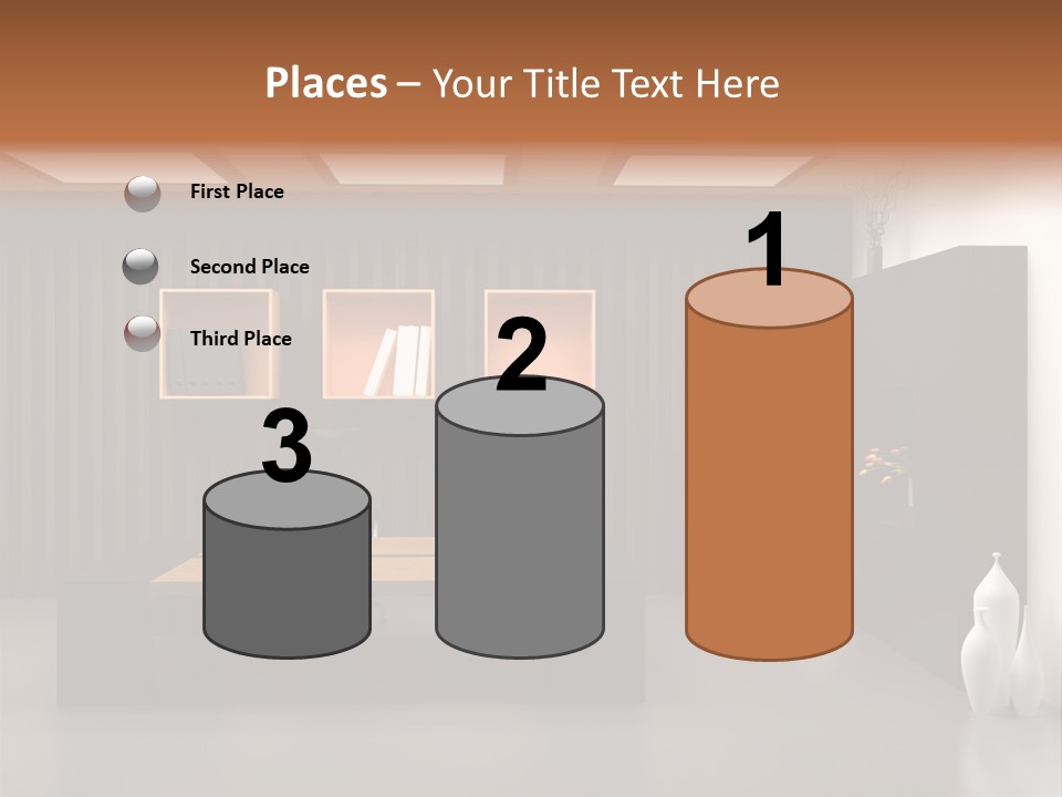 The Modern Office Interior Design (3D Render) PowerPoint Template