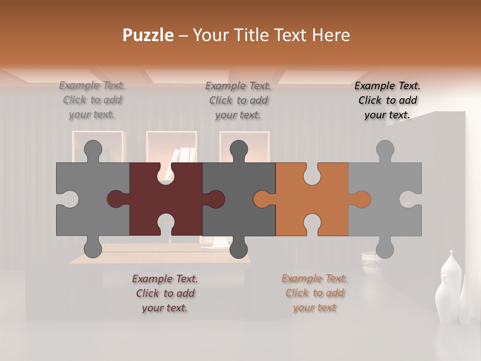 The Modern Office Interior Design (3D Render) PowerPoint Template