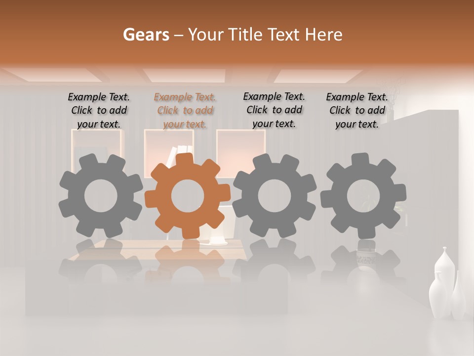 The Modern Office Interior Design (3D Render) PowerPoint Template