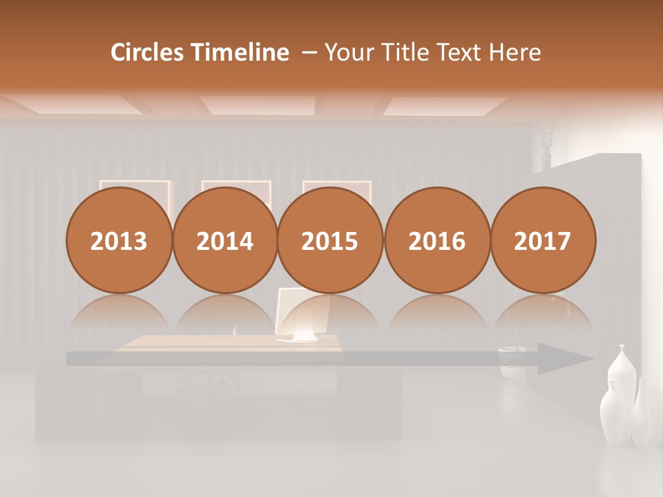 The Modern Office Interior Design (3D Render) PowerPoint Template
