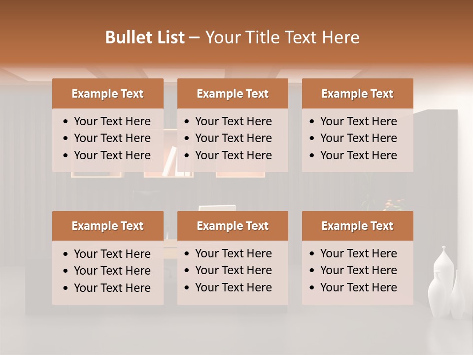 The Modern Office Interior Design (3D Render) PowerPoint Template