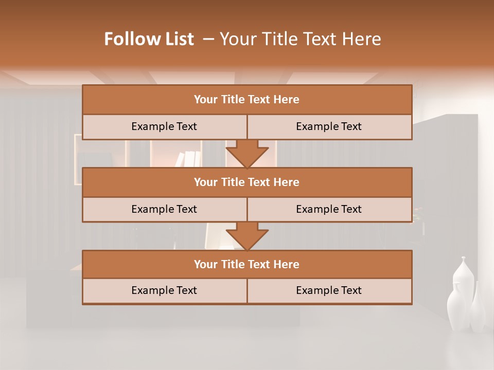 The Modern Office Interior Design (3D Render) PowerPoint Template