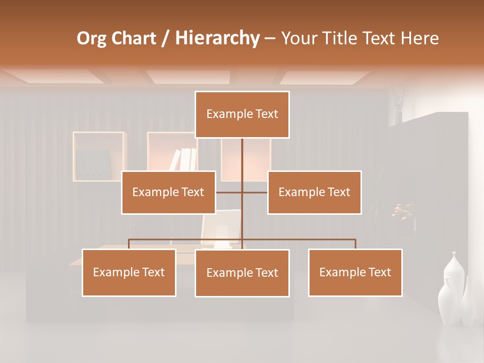 The Modern Office Interior Design (3D Render) PowerPoint Template