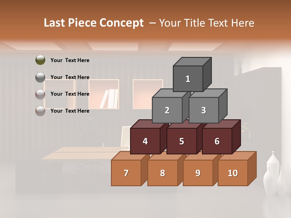 The Modern Office Interior Design (3D Render) PowerPoint Template