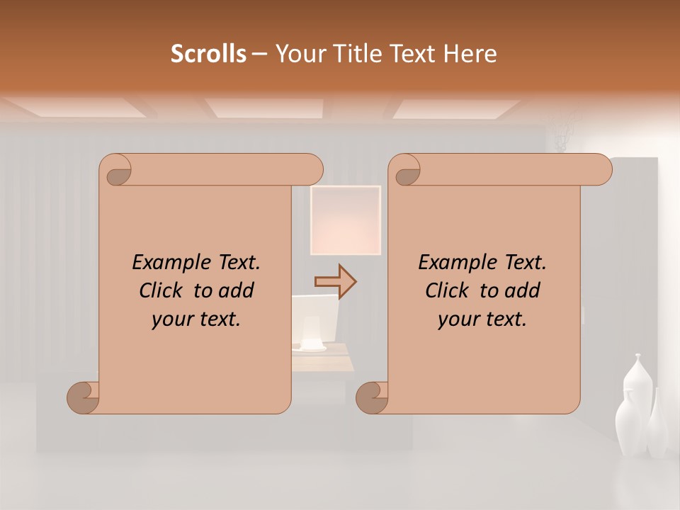 The Modern Office Interior Design (3D Render) PowerPoint Template