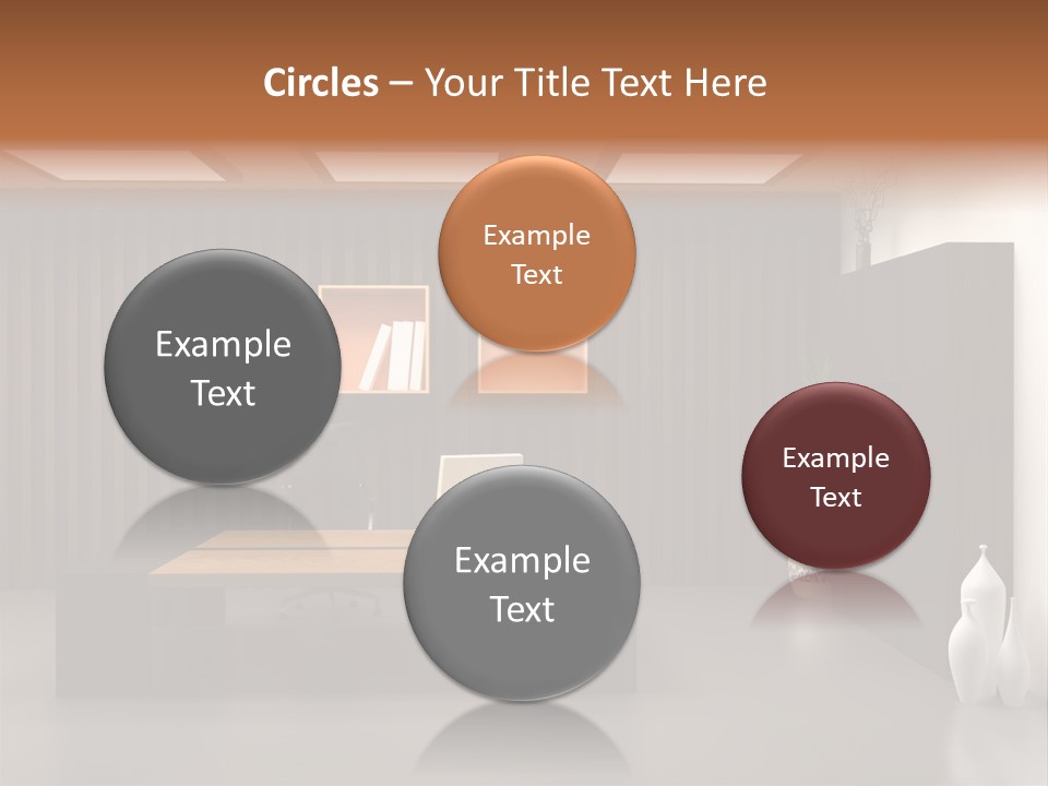 The Modern Office Interior Design (3D Render) PowerPoint Template