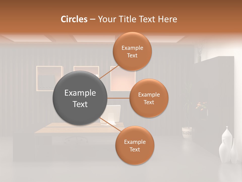 The Modern Office Interior Design (3D Render) PowerPoint Template