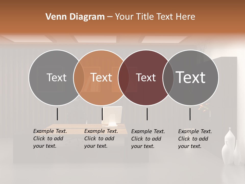 The Modern Office Interior Design (3D Render) PowerPoint Template