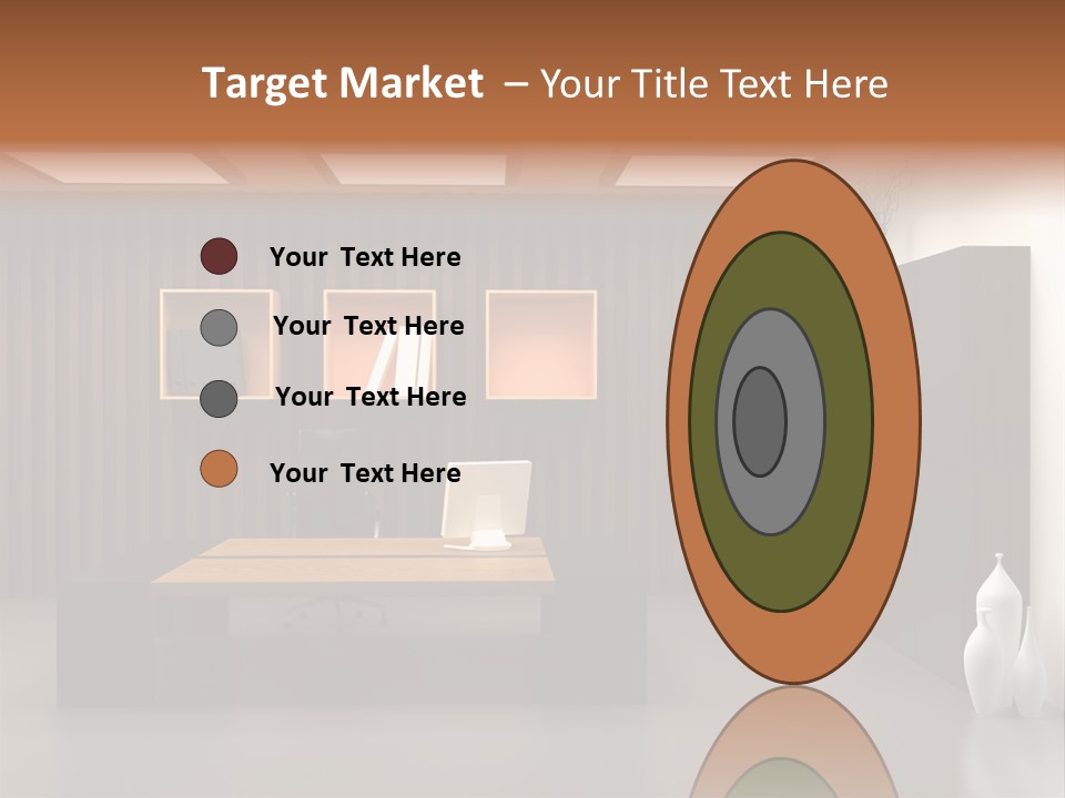 The Modern Office Interior Design (3D Render) PowerPoint Template