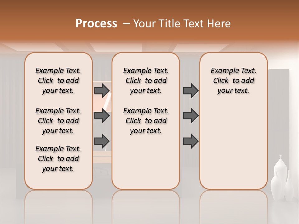 The Modern Office Interior Design (3D Render) PowerPoint Template