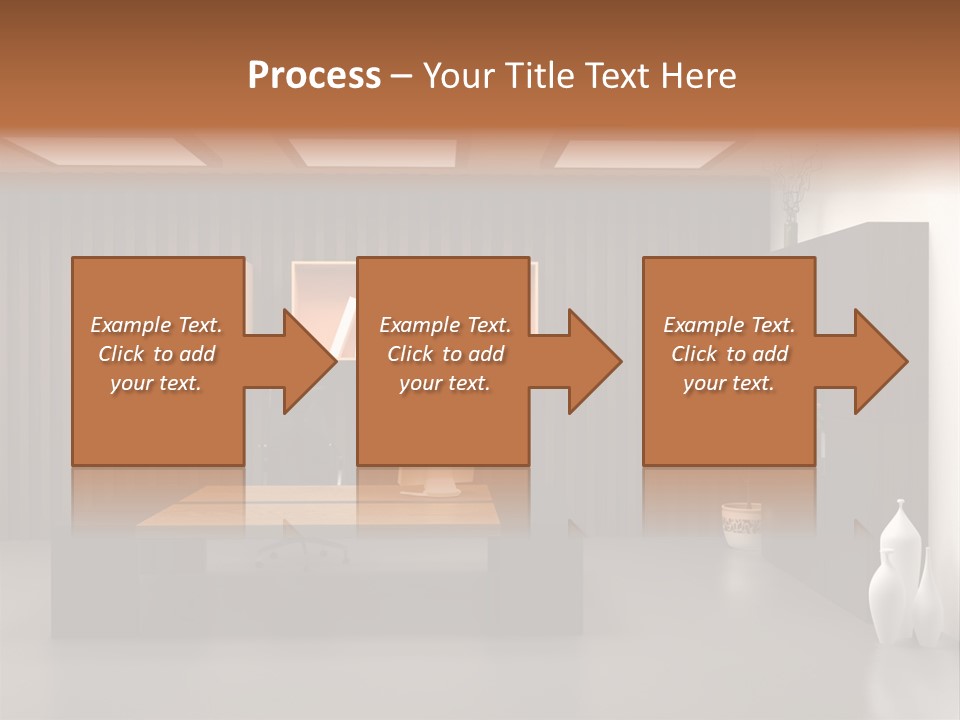 The Modern Office Interior Design (3D Render) PowerPoint Template