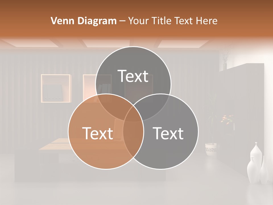 The Modern Office Interior Design (3D Render) PowerPoint Template