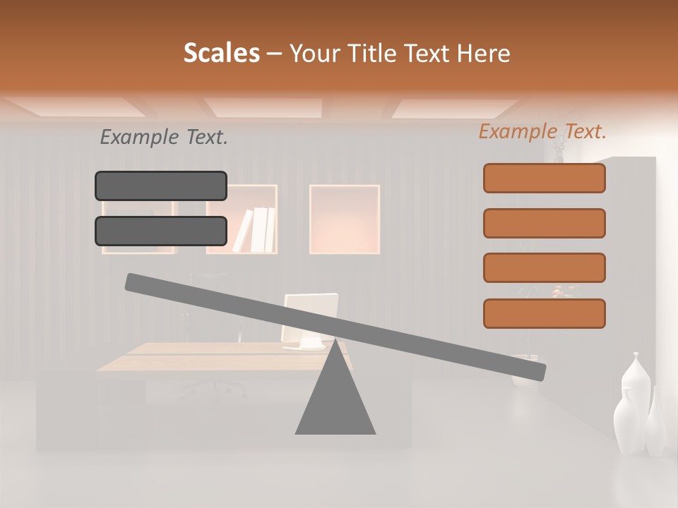 The Modern Office Interior Design (3D Render) PowerPoint Template