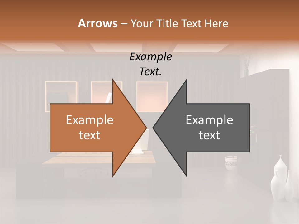 The Modern Office Interior Design (3D Render) PowerPoint Template