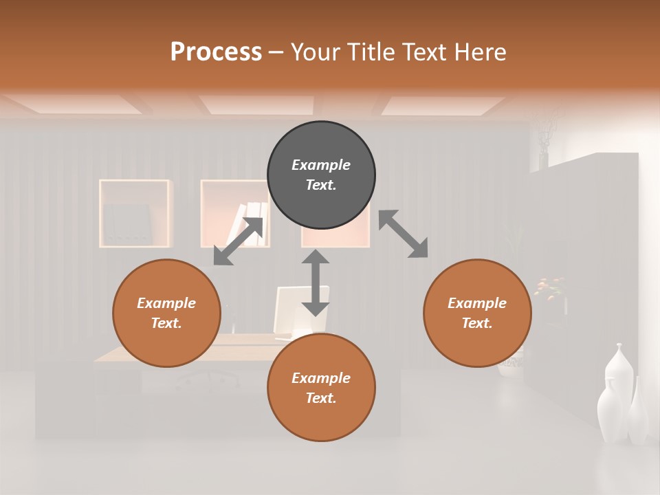 The Modern Office Interior Design (3D Render) PowerPoint Template