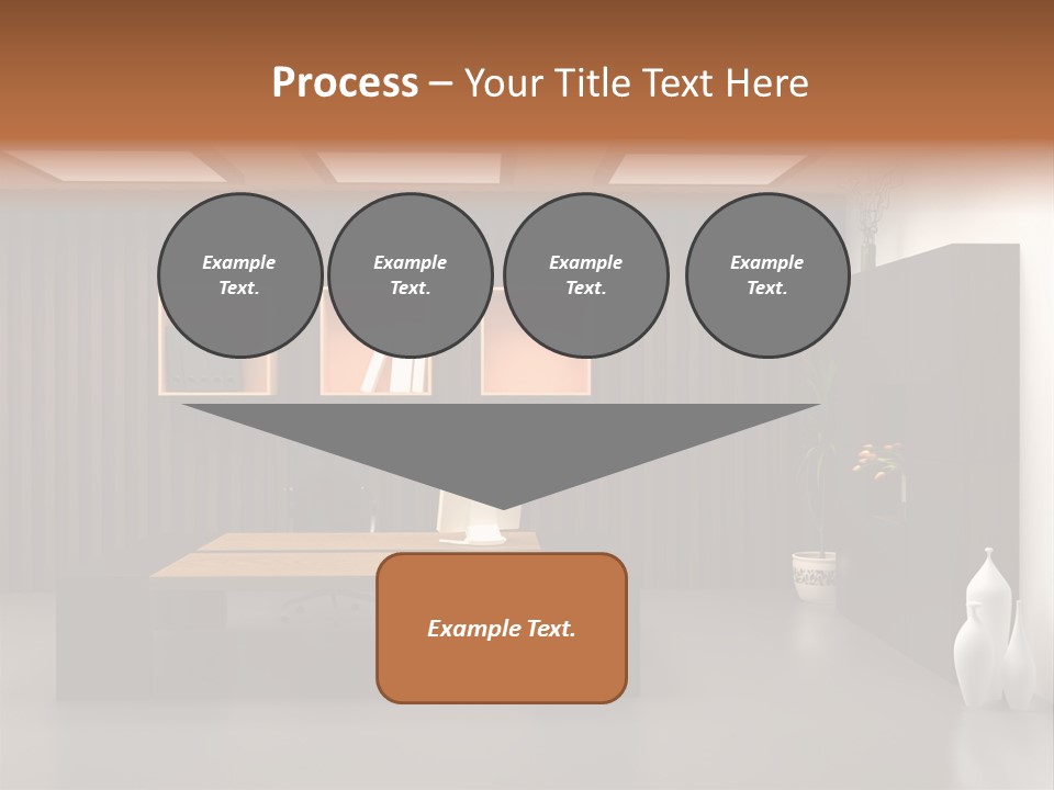 The Modern Office Interior Design (3D Render) PowerPoint Template