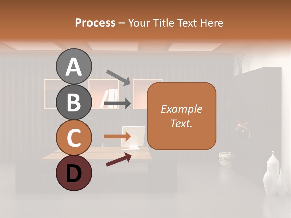 The Modern Office Interior Design (3D Render) PowerPoint Template