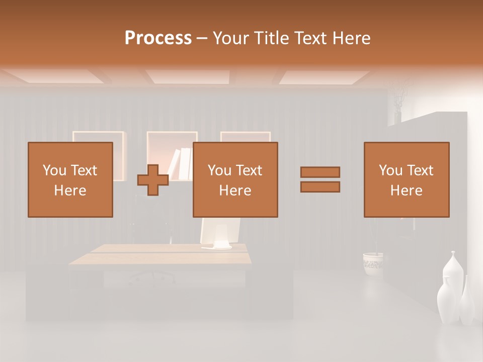 The Modern Office Interior Design (3D Render) PowerPoint Template