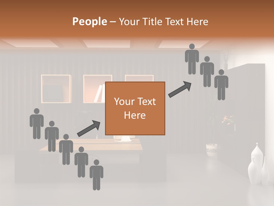 The Modern Office Interior Design (3D Render) PowerPoint Template
