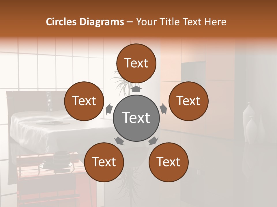 Modern Bedroom Interior Design (Computer - Generated Image) PowerPoint Template