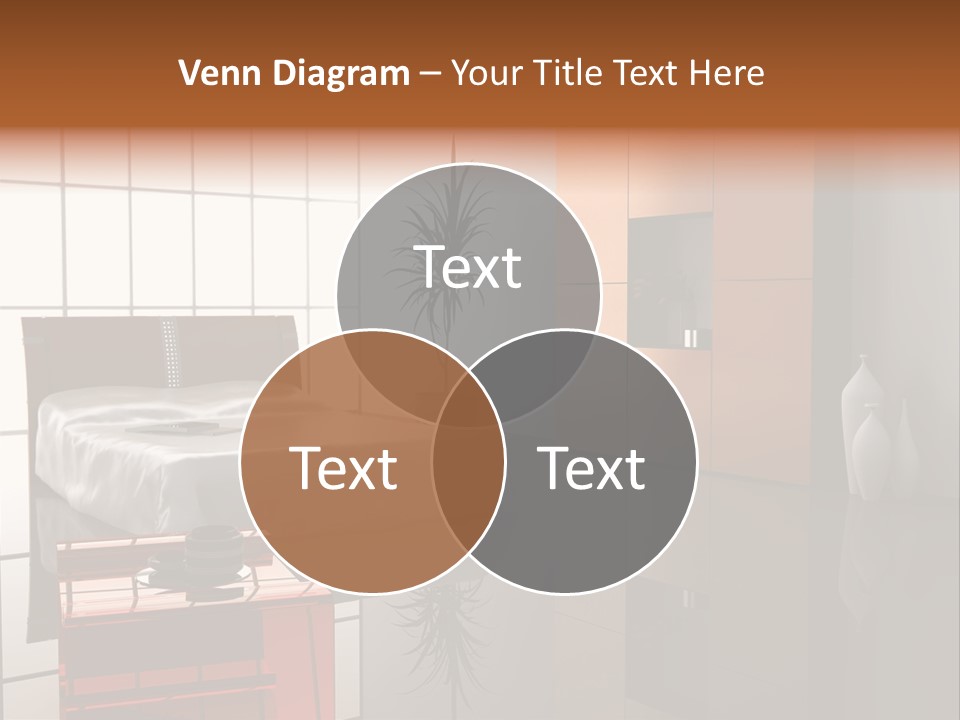 Modern Bedroom Interior Design (Computer - Generated Image) PowerPoint Template