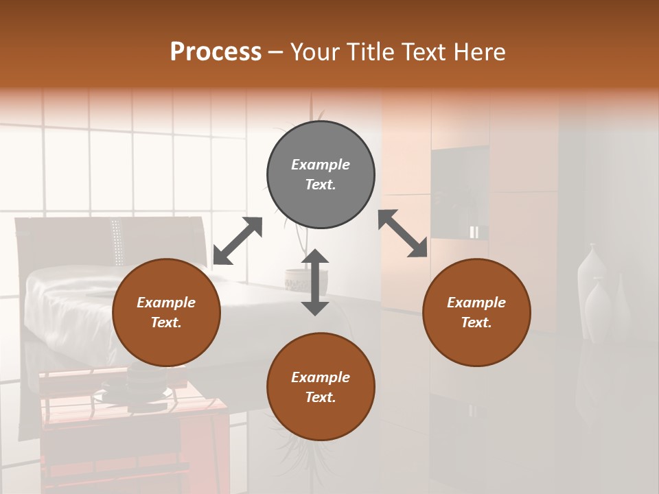Modern Bedroom Interior Design (Computer - Generated Image) PowerPoint Template