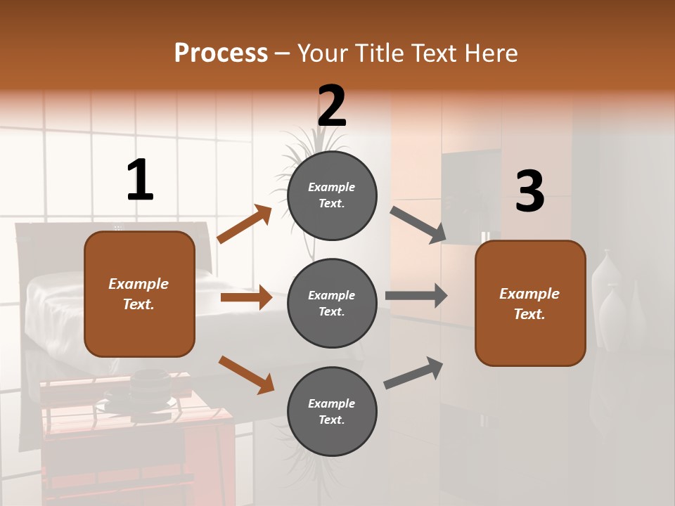 Modern Bedroom Interior Design (Computer - Generated Image) PowerPoint Template