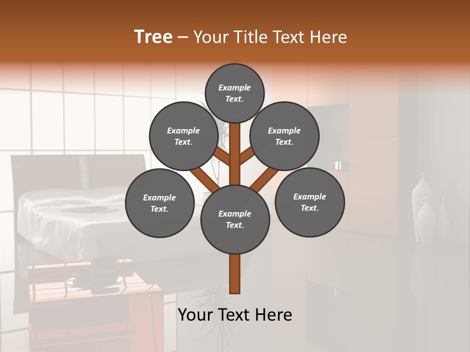 Modern Bedroom Interior Design (Computer - Generated Image) PowerPoint Template