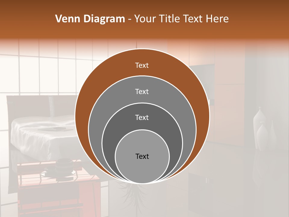 Modern Bedroom Interior Design (Computer - Generated Image) PowerPoint Template