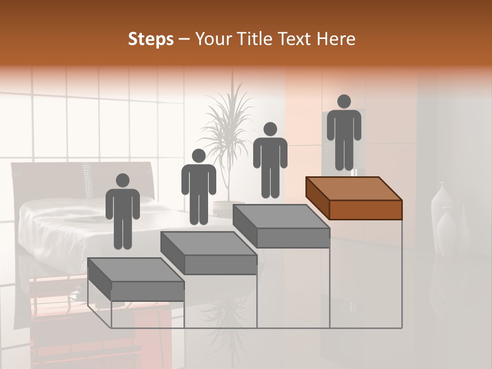 Modern Bedroom Interior Design (Computer - Generated Image) PowerPoint Template