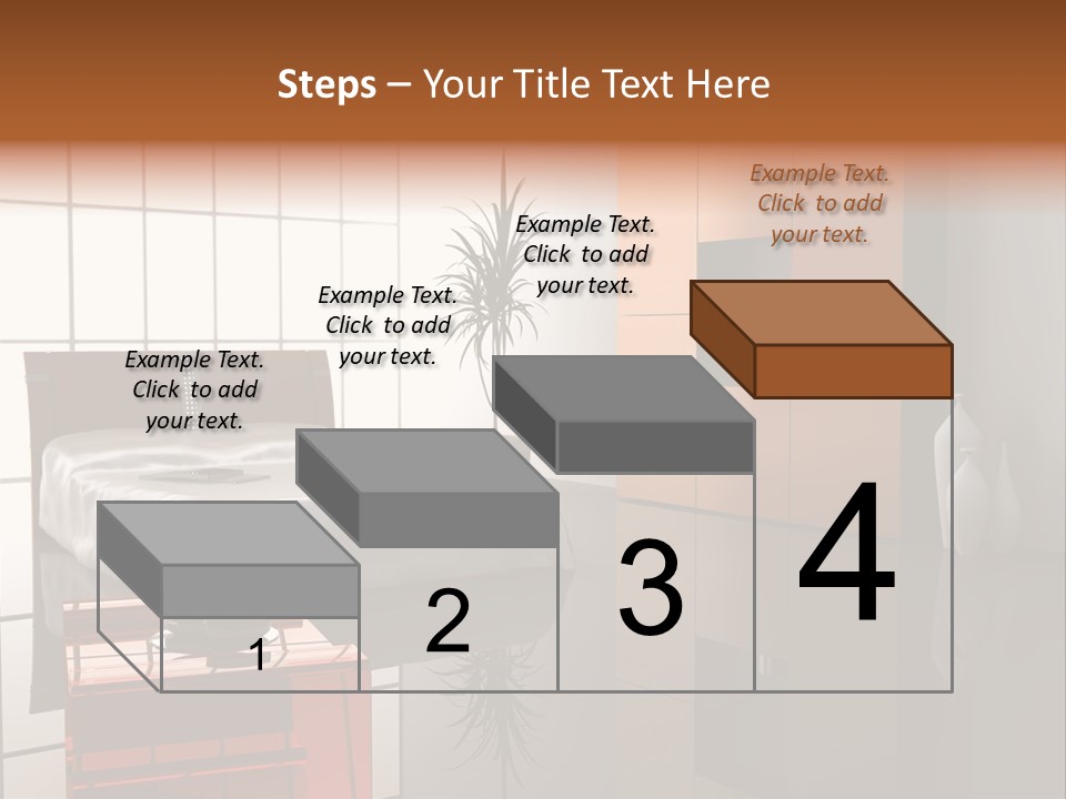 Modern Bedroom Interior Design (Computer - Generated Image) PowerPoint Template