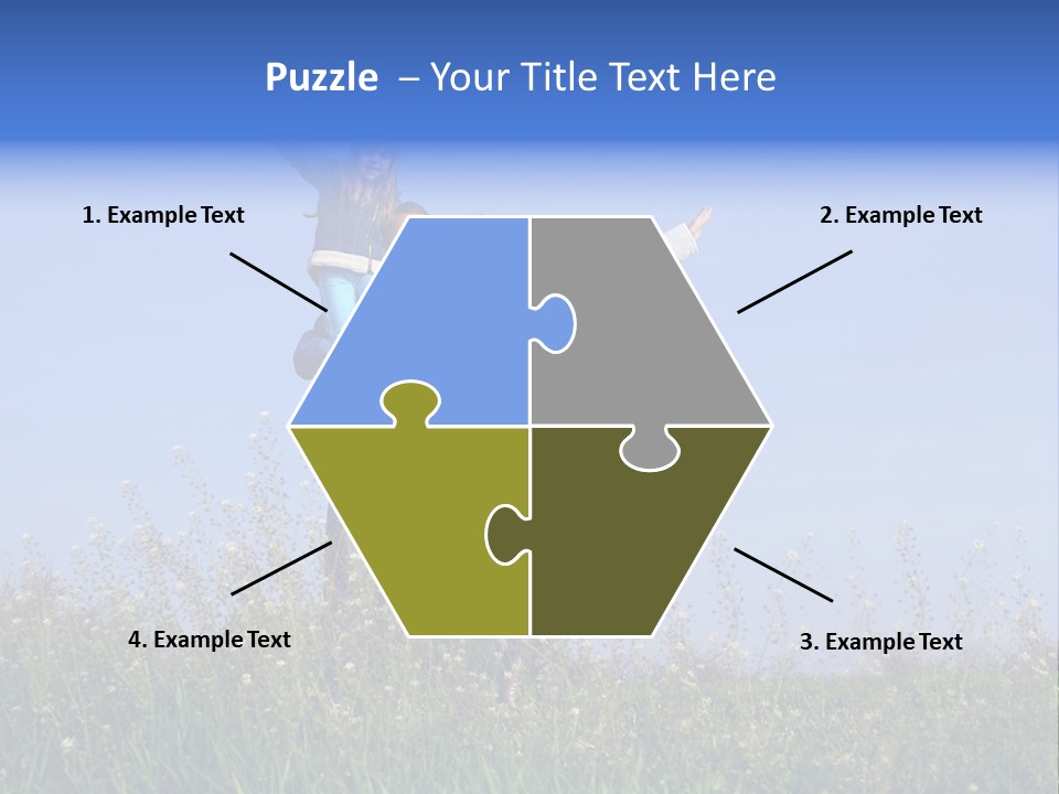 Hippie Smoking A Joint - See My Portfolio For More Great Vectors! PowerPoint Template