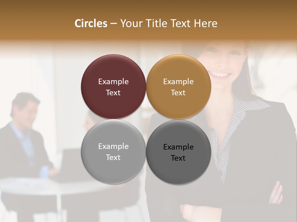 Puppy And Dog Playing PowerPoint Template